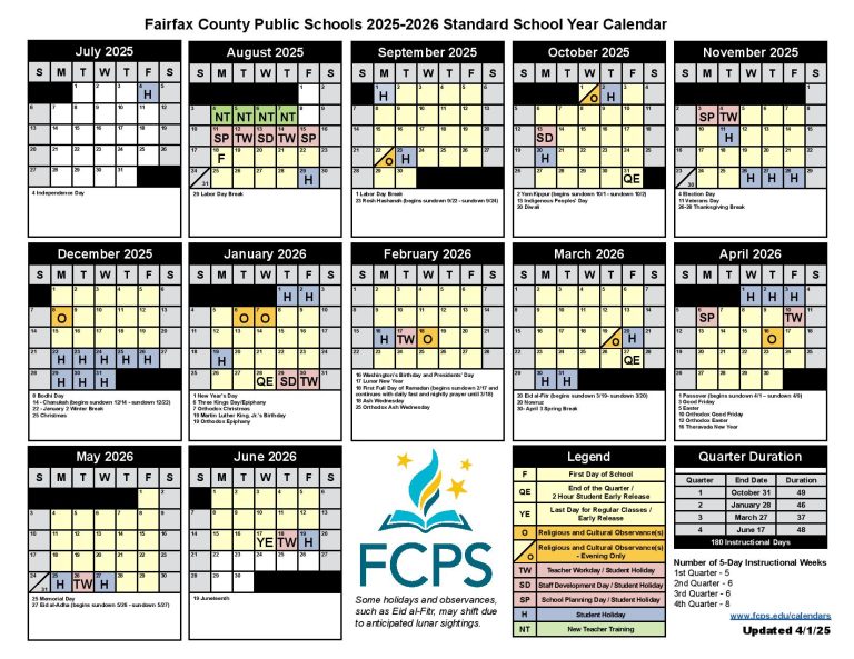 Fairfax County Public Schools Calendar 20252026 FCPS Holiday Fairfax County Public Schools Calendar 20252026 FCPS Holiday