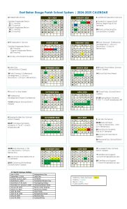 East Baton Rouge Parish Schools Calendar 2025 2026 Holidays