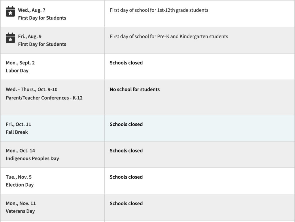 Albuquerque Public Schools Calendar