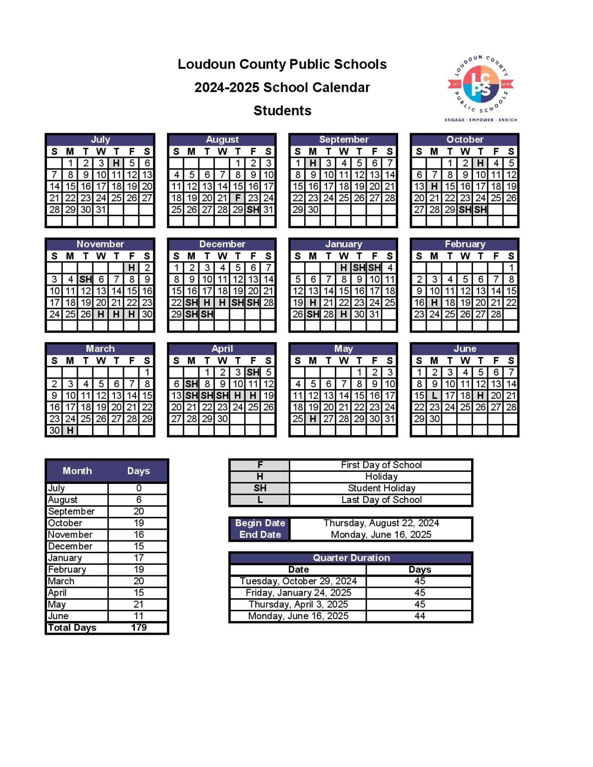 Loudoun County Public Schools Calendar 20242025 LCPS