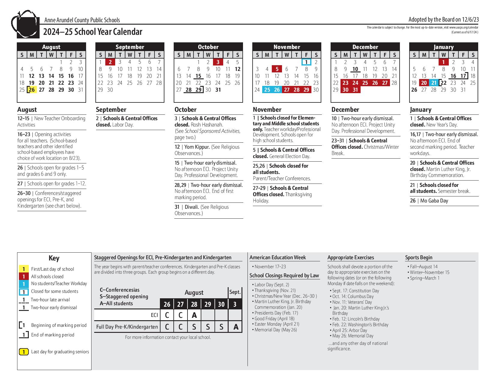 Aacps Calendar 2025