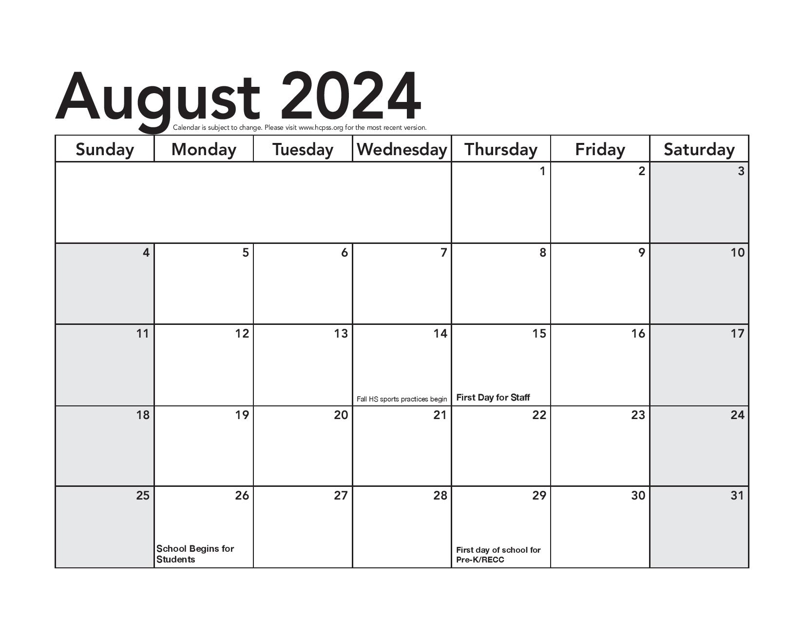 Howard County Schools Calendar 20242025 Academic Holidays