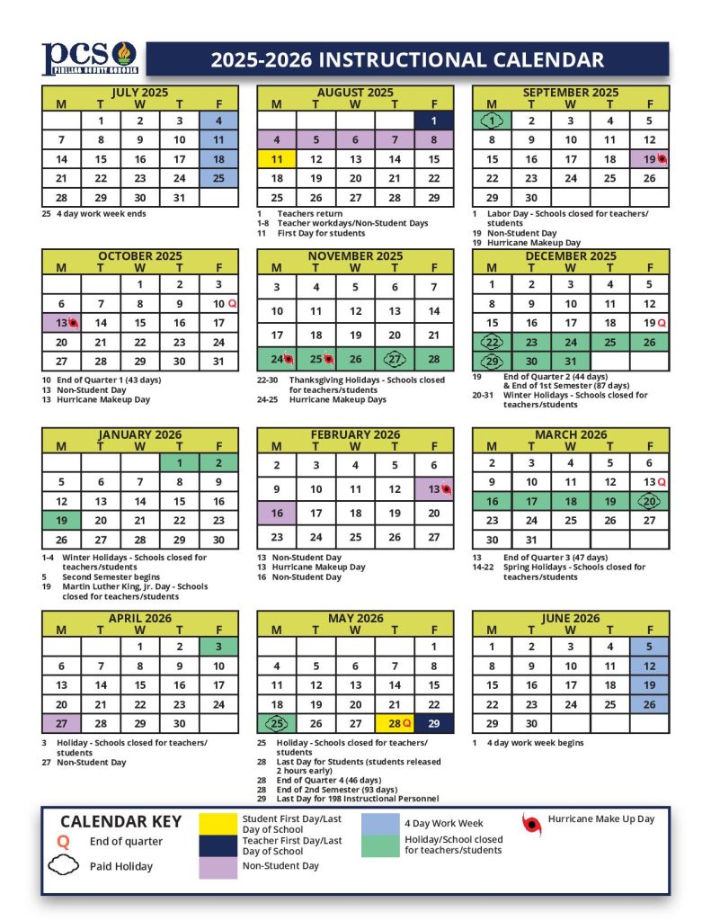 Pinellas County Schools Calendar 2025