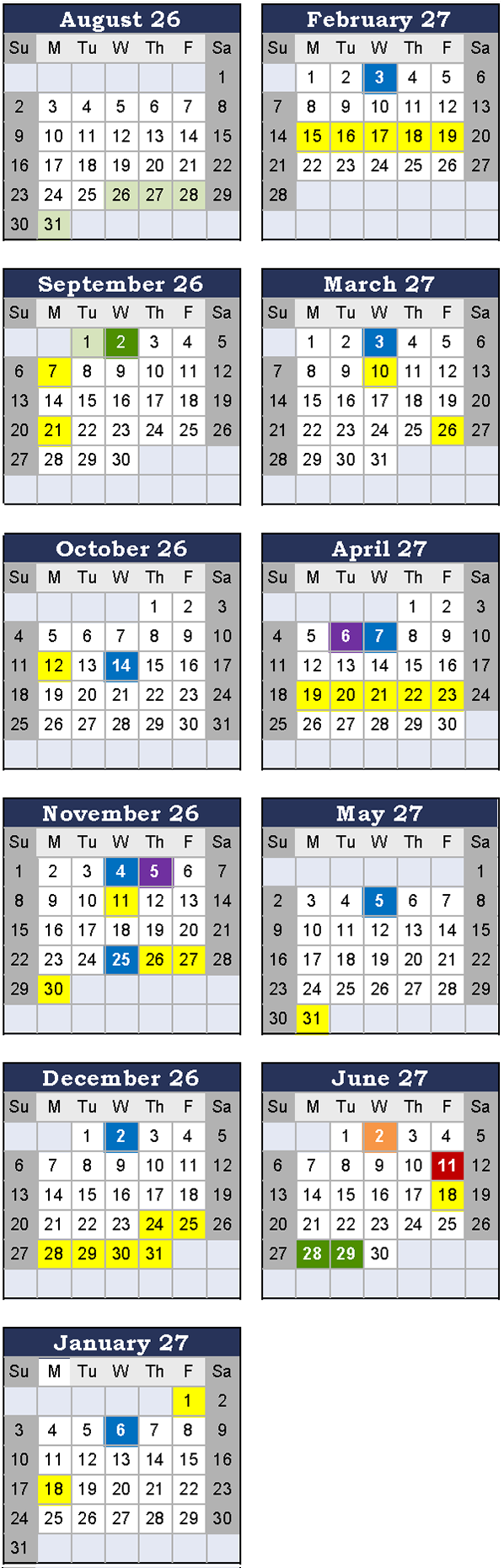 Wellesley Public Schools Calendar 20262027 Holidays