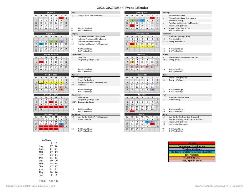 Birmingham City Schools Calendar 2026